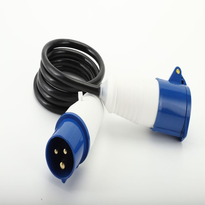 工业插头延长线 16A 220V IEC 60309 2P+E/6h 防水等级IP44 CEE