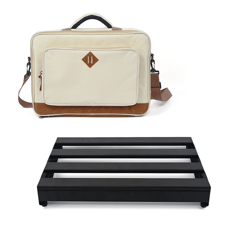 效果器包电吉他效果器架 铝合金便携式单块吉他效果器板轨道