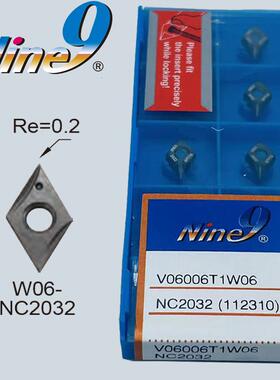 台湾耐久Nine9刀片V06006T1W03NC2032刀粒60°V06006T1W06NC9031