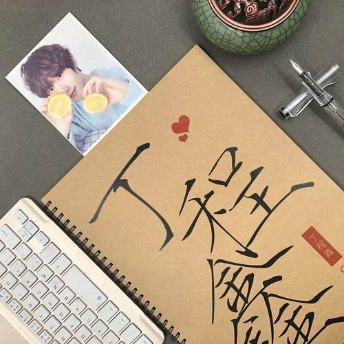 丁程鑫周边应援物语录歌词本TNT时代少年团奶酪体情书体钢笔字帖