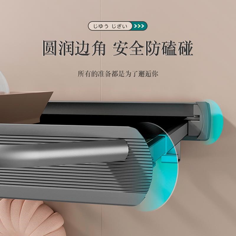 阳台折叠晾衣架免l打孔窗户晾晒网伸缩隐形置物架晾衣神器晒鞋架