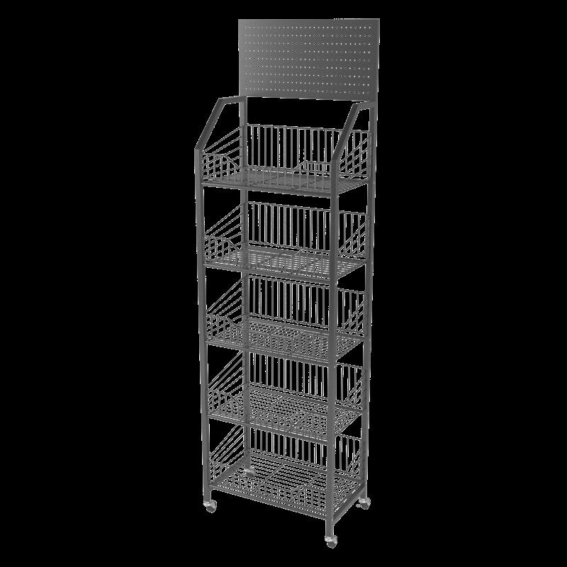 超市小货架端头零食饮料展示架带洞F洞板多功能多层板挂钩移动药,商业/办公家具,超市货架,淘宝优惠券,粉丝福利购,淘宝优惠卷