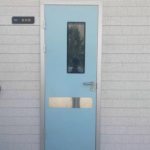 防辐射气密门手术室电动医用牙科平移双开门美Q容院钢制净化感应