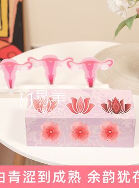女性一探究竟子宫变迁模型指尖密境青春悄逝N月子会所摆件沙龙布