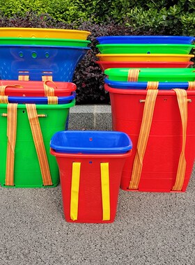 塑料背篓家用背筐农村赶集大号买菜熟胶农用竹编特大号Z加厚不漏