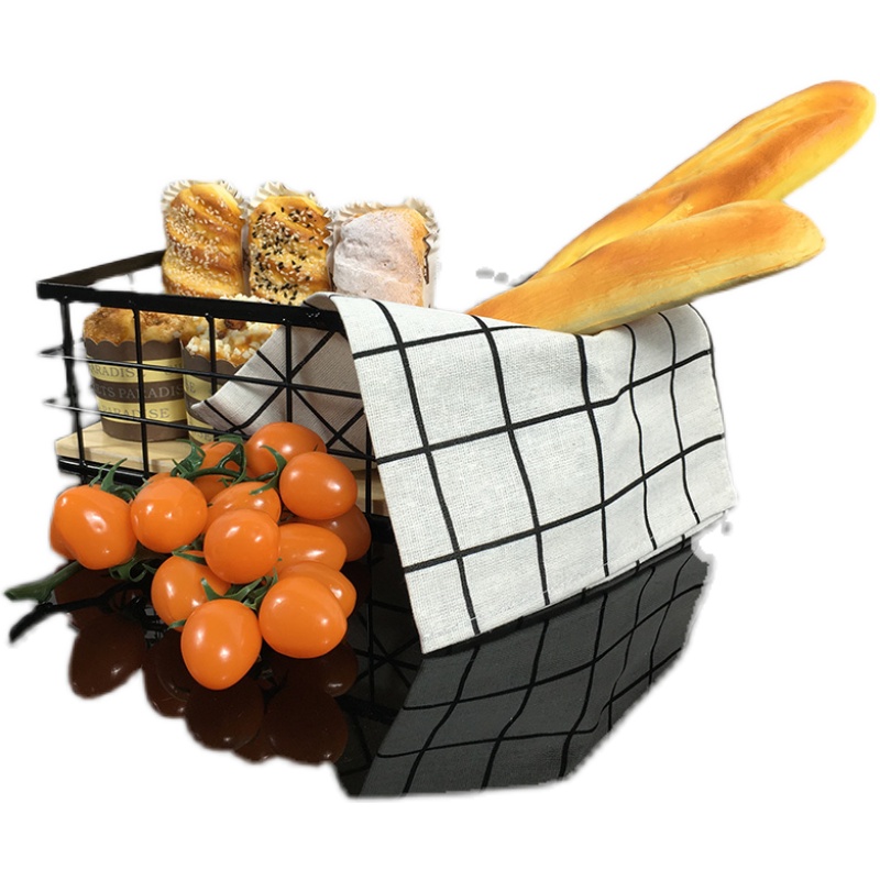 厨房仿真蔬菜水果面包样板房展z厅创意家居装饰品摆件组合套装道