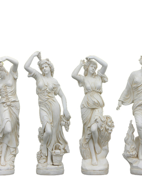 复古天使摆件四季女神雕像家居花园庭院婚庆大型景观Y春夏秋冬雕