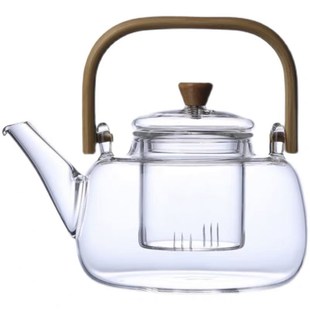 玻璃提梁壶加厚耐高温烧水壶带内胆电陶炉煮茶壶过X滤家用泡茶壶