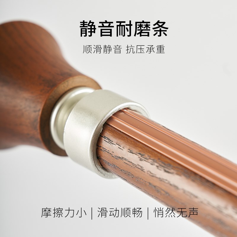 【原木风罗马杆】加厚静音铝合金C窗帘杆单杆双杆顶装侧装边装消