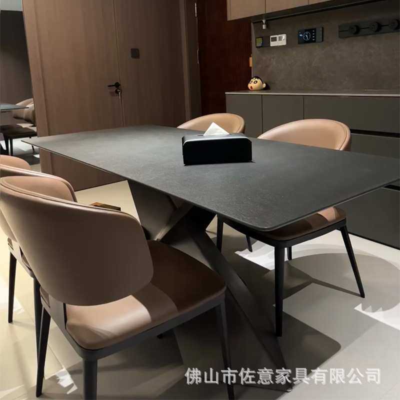 德利丰岩板餐桌家用意式极简2025新款网红爆款极光黑桌子现代简约,机械设备,其他机械设备,淘宝优惠券,粉丝福利购,淘宝优惠卷