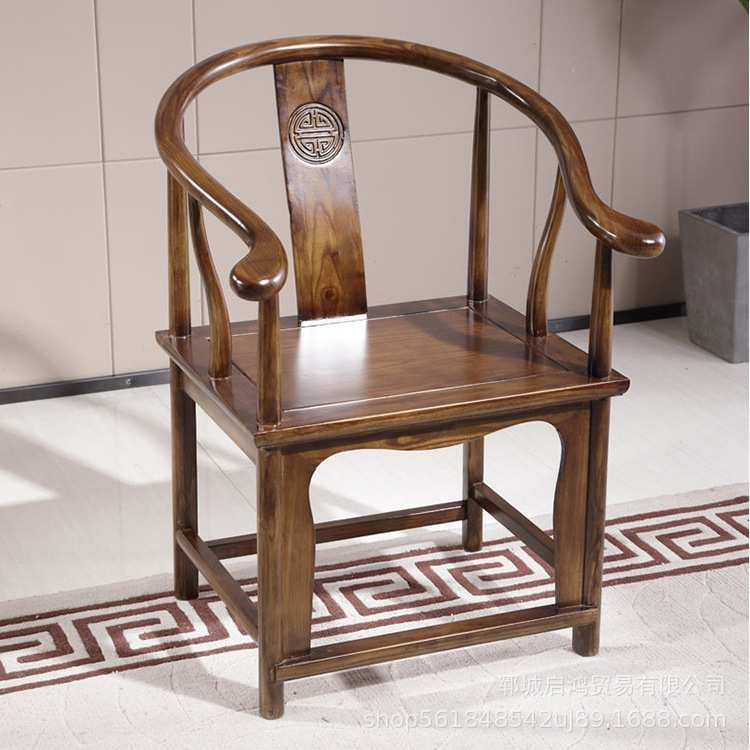 榆木雕花仿古鼓凳圈椅卷书椅官帽椅新中式月牙椅将军凳围椅,农机/农具/农膜,其它农用工具,淘宝优惠券,粉丝福利购,淘宝优惠卷