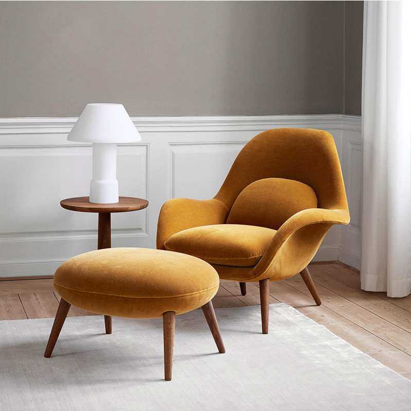 现代简约设计师创意单人沙发椅皮布休闲椅皮艺家用客厅玻璃钢极简