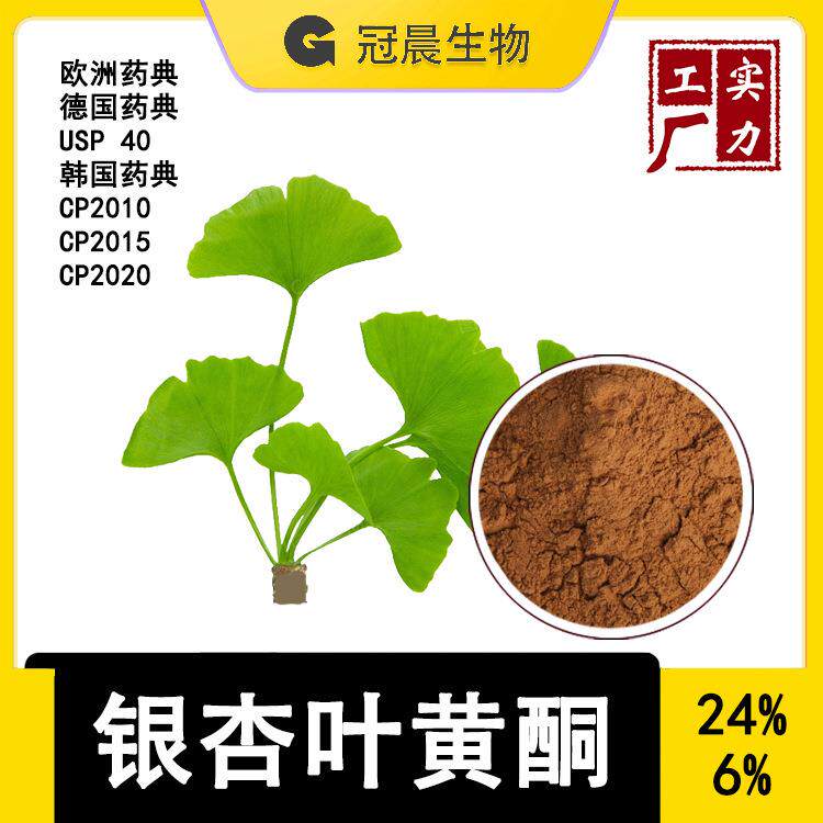 冠晨 银杏叶黄酮 24% 内酯 6% 银杏提取物 银杏内酯 GBE CP2005