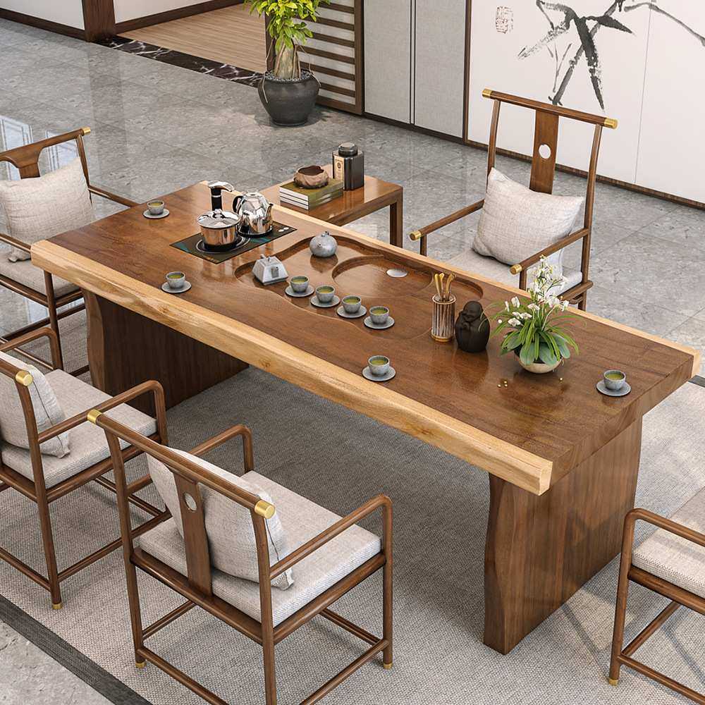 新中式实木大板茶桌办公室禅意功夫茶台家用休闲泡茶桌椅组合,农机/农具/农膜,其它农用工具,淘宝优惠券,粉丝福利购,淘宝优惠卷