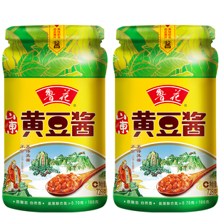 拌面 炒菜 炒饭 蘸酱 自然香 鲁花黄豆酱728g 原酿造