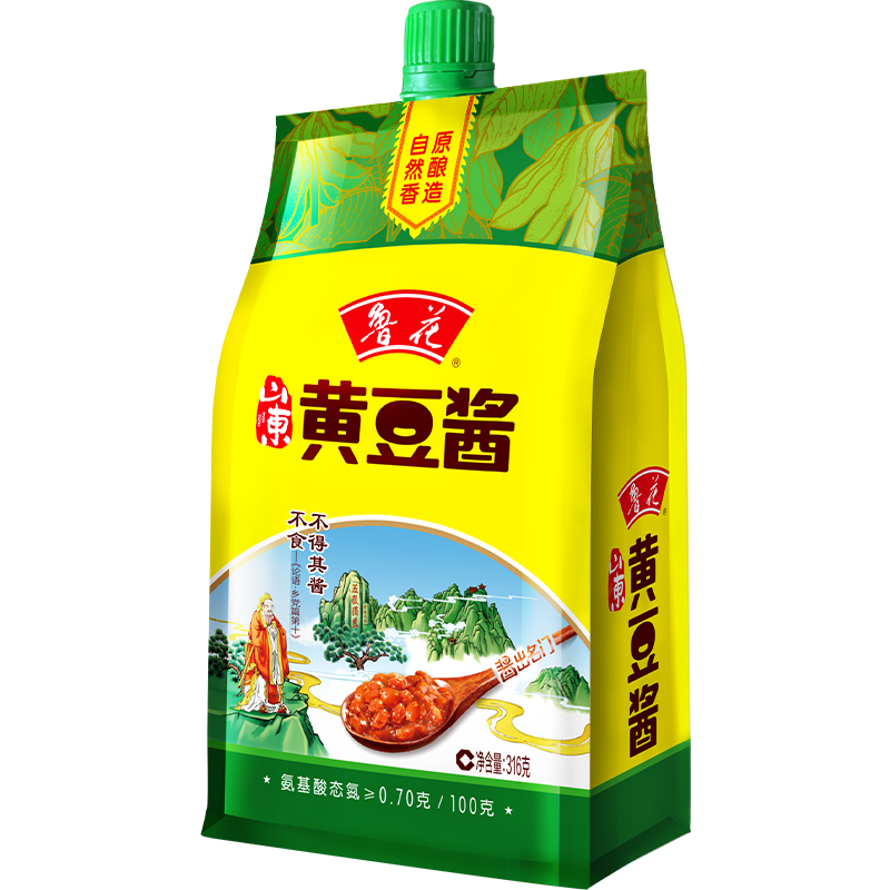 鲁花黄豆酱316g*1 炒菜 拌面 炒饭 蘸酱 调味酱袋装 正品直销