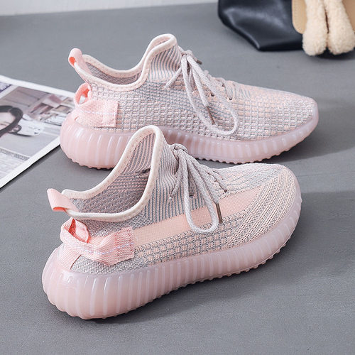 休闲透气椰子飞织鞋女夏季新款