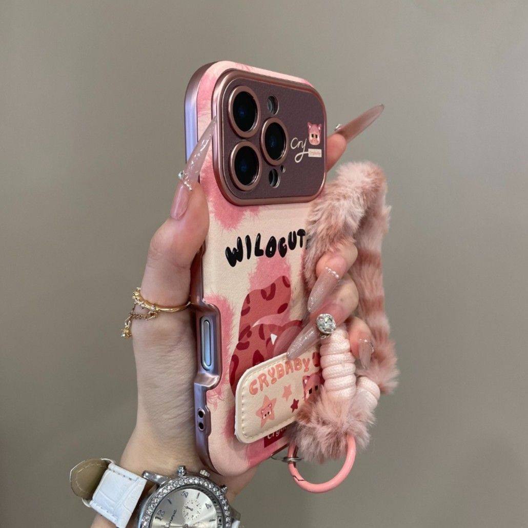 秋冬粉底哭娃猫咪苹果17Promax手机壳iPhone16挂绳15可爱14全包13,个性定制/设计服务/DIY,手机壳/保护套定制,淘宝优惠券,粉丝福利购,淘宝优惠卷