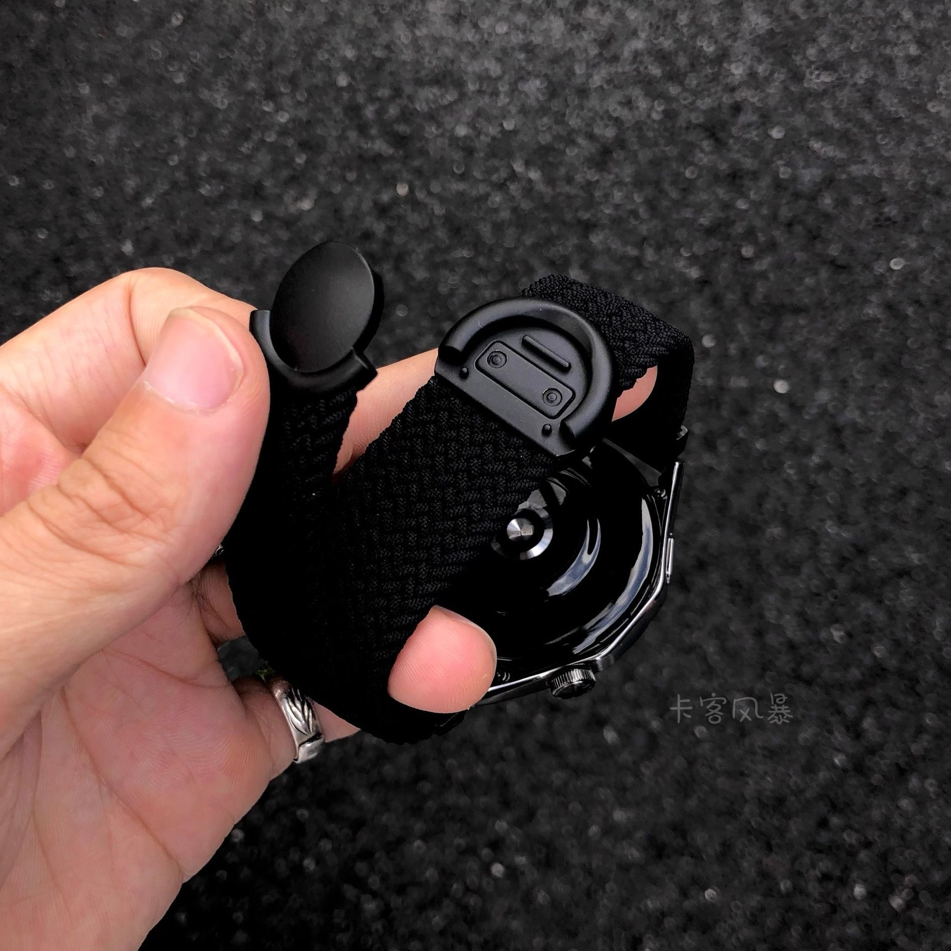 适配华为GT6表带尼龙编织gt6pro男女Watch5/4/3圆形磁吸扣GT5/4/3