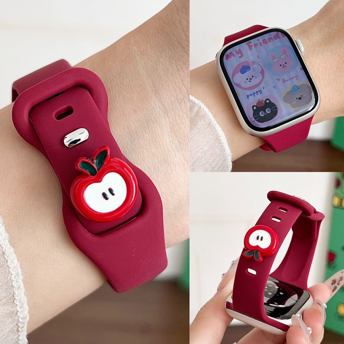 适用于小米WatchS1Pro/eSlM表带可爱奶萌硅胶color腕带S4/S3/S2