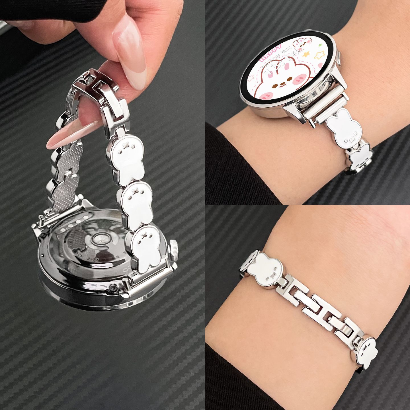 适用华为gt6表带女款gt5金属gt4手表带gt5pro女表gt3米菲兔41mm