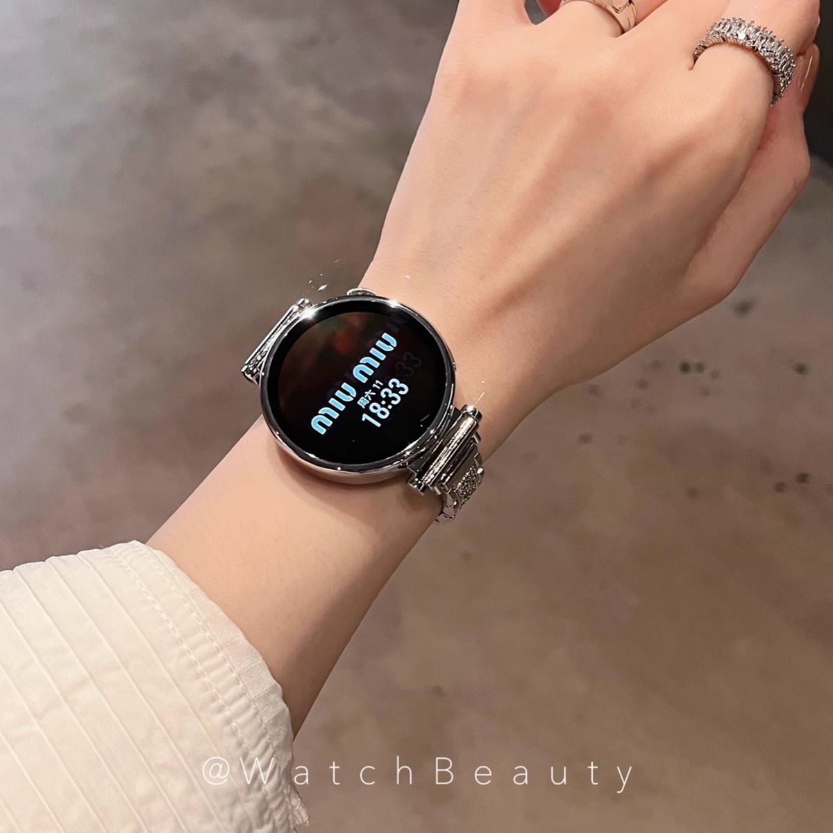 适用镶钻满天星vivo watch5/3/2/GT手表表带iQOO男女金属新款高级