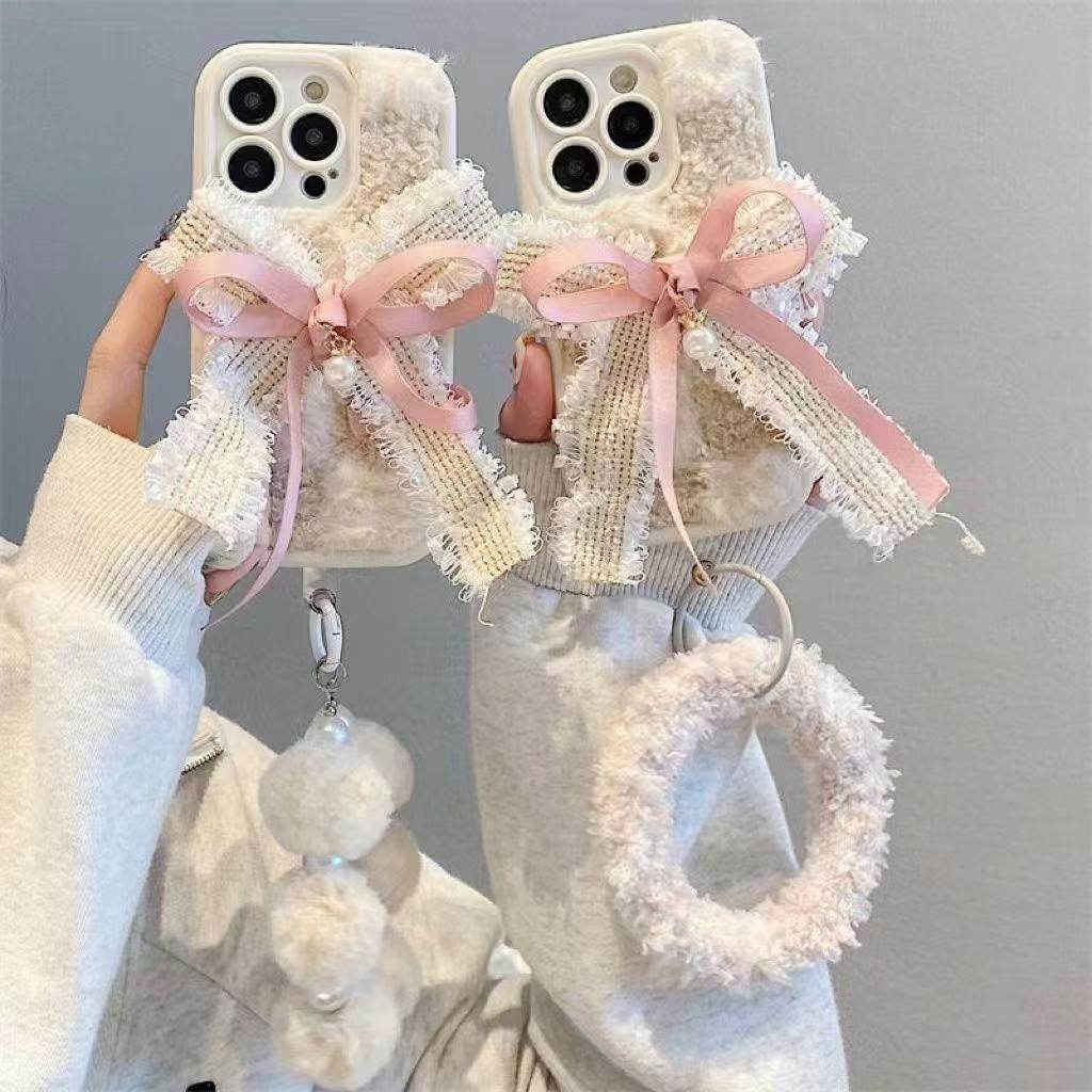 毛绒蝴蝶结华为nova141312110987se65冬日手机壳P80P70软壳mate70,个性定制/设计服务/DIY,手机壳/保护套定制,淘宝优惠券,粉丝福利购,淘宝优惠卷