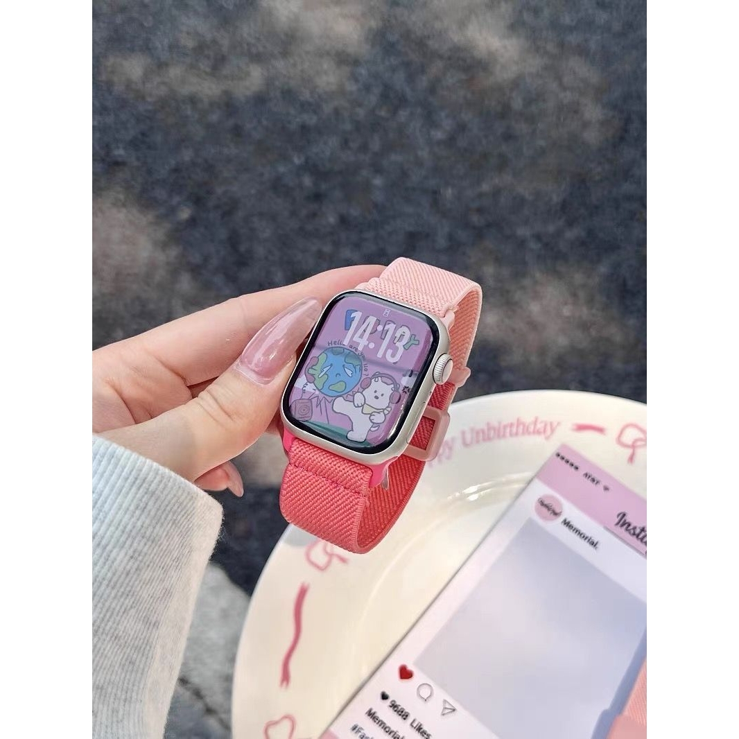 适用适用vivo/iQOO磁吸表带拼色watch5/3/2/1编织尼龙watchGT替换