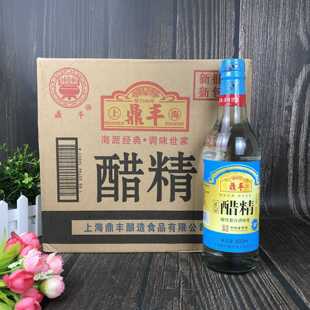 旗舰上海鼎丰醋精500m*12瓶高浓度泡脚30度食用醋精白醋整箱
