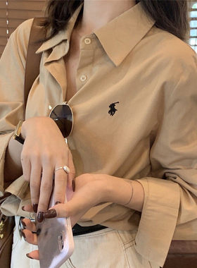 纯棉麻防晒衬衫女上衣夏季天轻薄款外套亚麻罩衫外套外搭宽松长袖