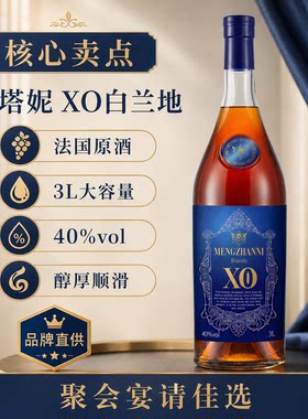 法国梦搭妮X0白兰地3L礼盒