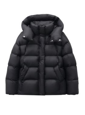 PINZ HOW 90鹅绒轻盈0压羽绒服宽松泡芙短款连帽拉链轻户外短外套