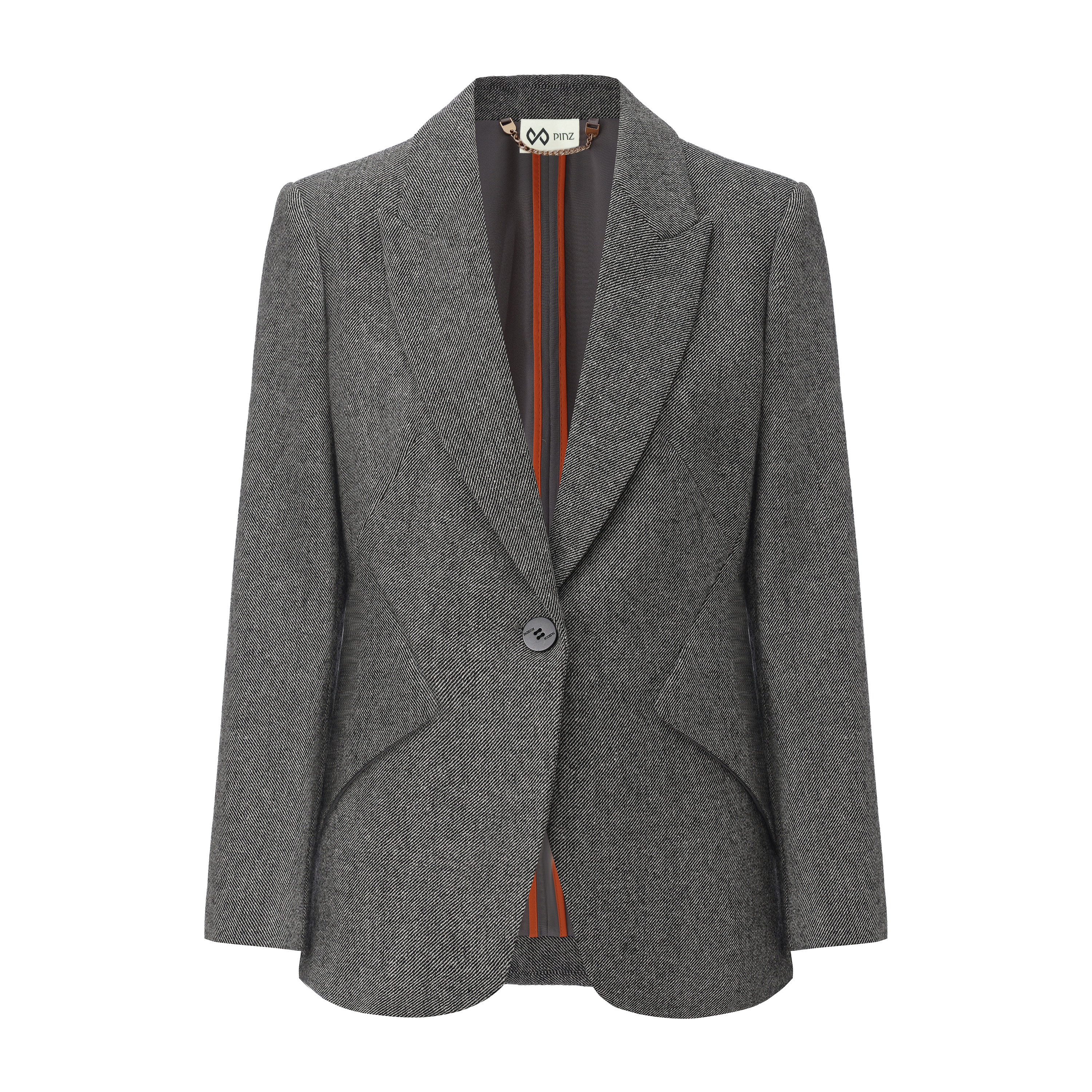 PINZ正肩收腰羊毛西装