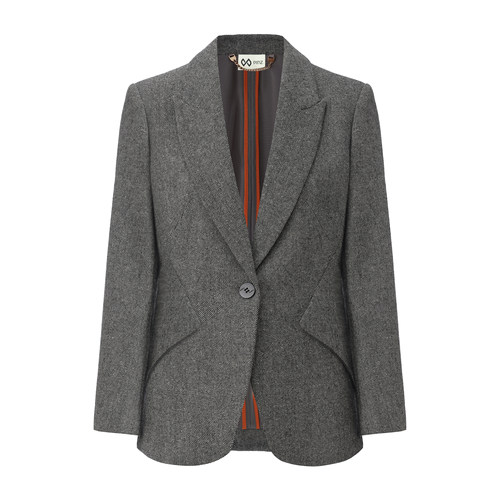 PINZ正肩收腰羊毛西装