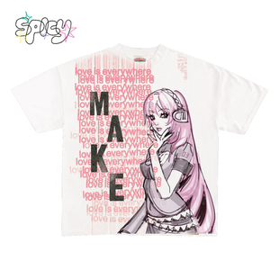 T恤 初音少女辣妹风千禧oldschool创意亚文化短袖 Non standard