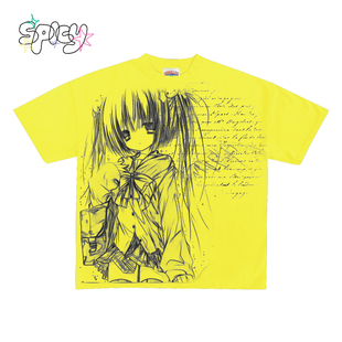 T恤宽松 反差萌动漫少女亚文化Y2K千禧风vintage短袖 Non standard