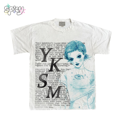 福利款！！千禧辣妹鬼马洛可可视觉系亚文化短袖T恤甜酷嬉皮中性