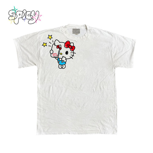 金枪小鱼 亚比HelloKitty卡哇伊印花简约短袖ins圆领T恤OOTD休闲