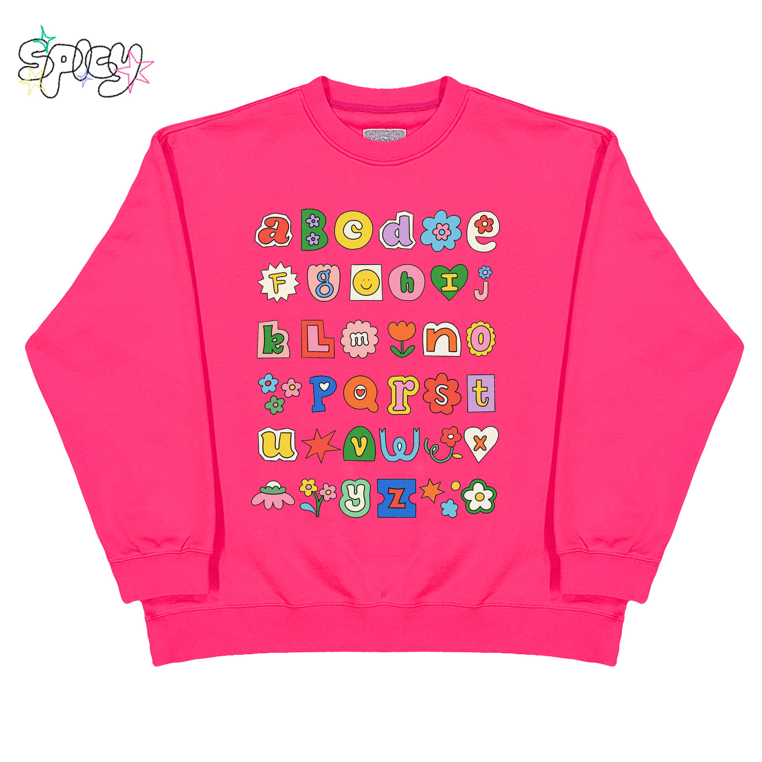 金枪小鱼 涂鸦ootd可爱简笔画卫衣oversize宽松日常休闲圆领卫衣