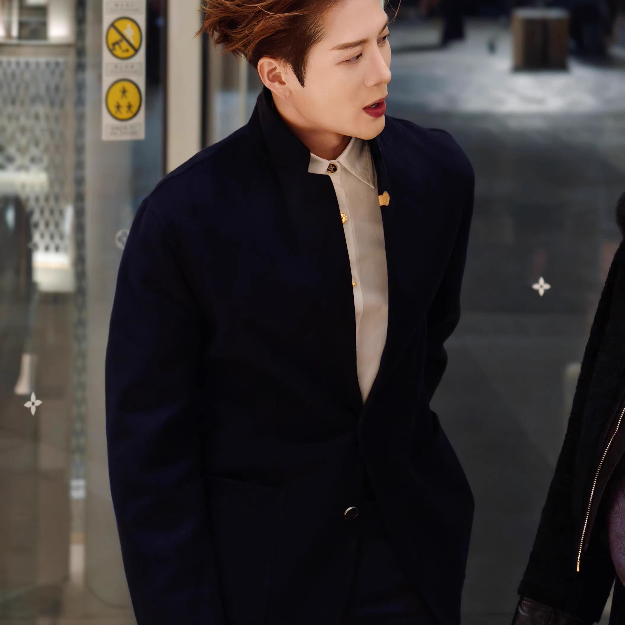 王嘉尔明星同款新中式立领黑色夹克男装中山装痞帅休闲西服外套男,男装,休闲西服,淘宝优惠券,粉丝福利购,淘宝优惠卷