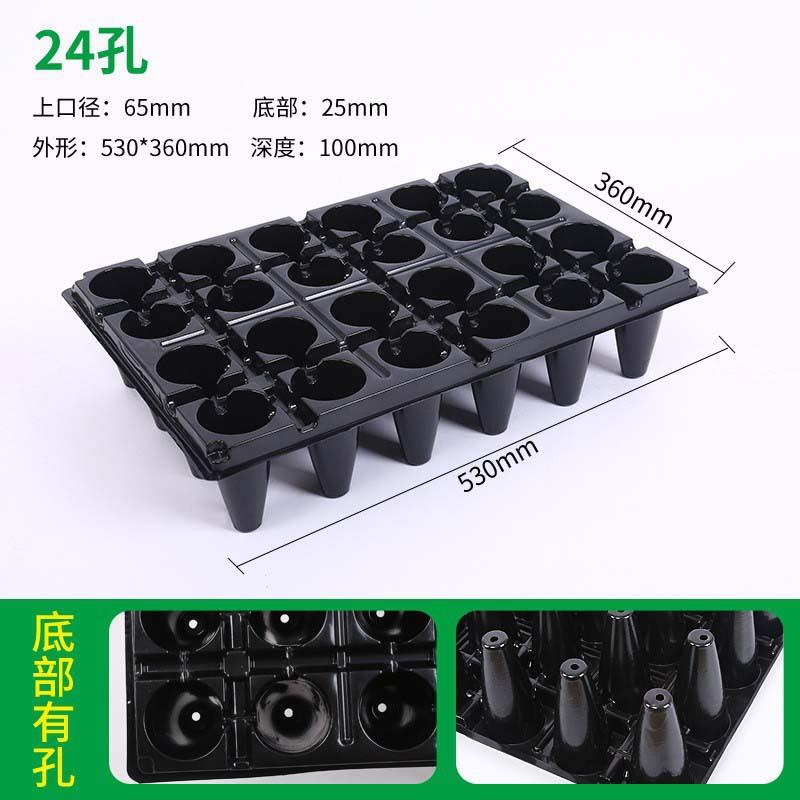 穴盘育苗盘草莓多肉24穴茄子辣椒蔬菜育苗穴盘pet塑料育苗盘