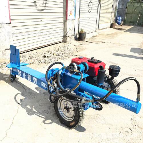 电动大推力卧式液压劈木机柴油机带动户外使用劈柴机