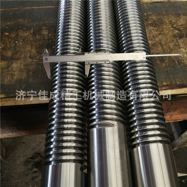 厂家直销大型梯形丝杆加工定制精密T形螺纹丝杆Tr80正反牙丝杠