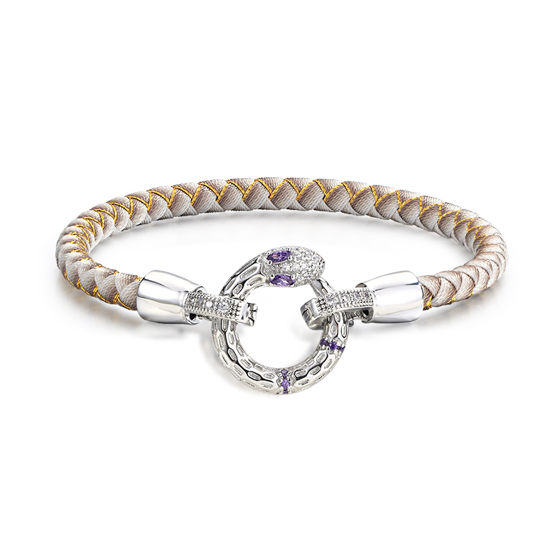 周大生纯银灵蛇手绳小众轻奢