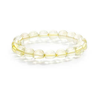 周大生官方纯天然黄水晶手串女款招财转运弹力绳手链高级饰品