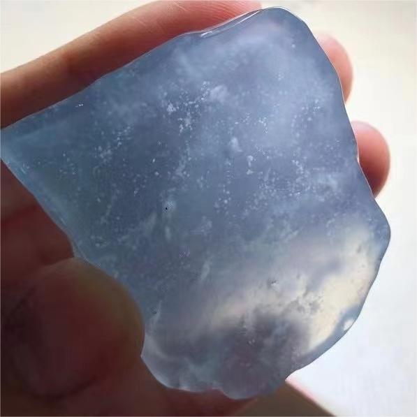 昙缘缅甸纯天然翡翠原石优质摆件帝王绿冰种手镯料平安扣玉石吊坠