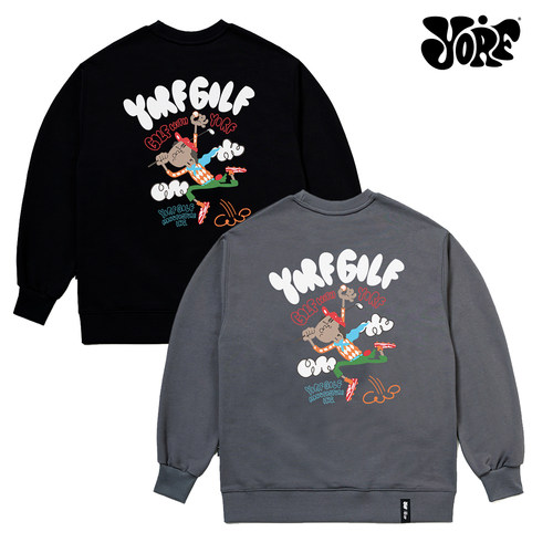 YORF GOLF 24SS新款高尔夫长袖卫衣男女同款宽松套头衫