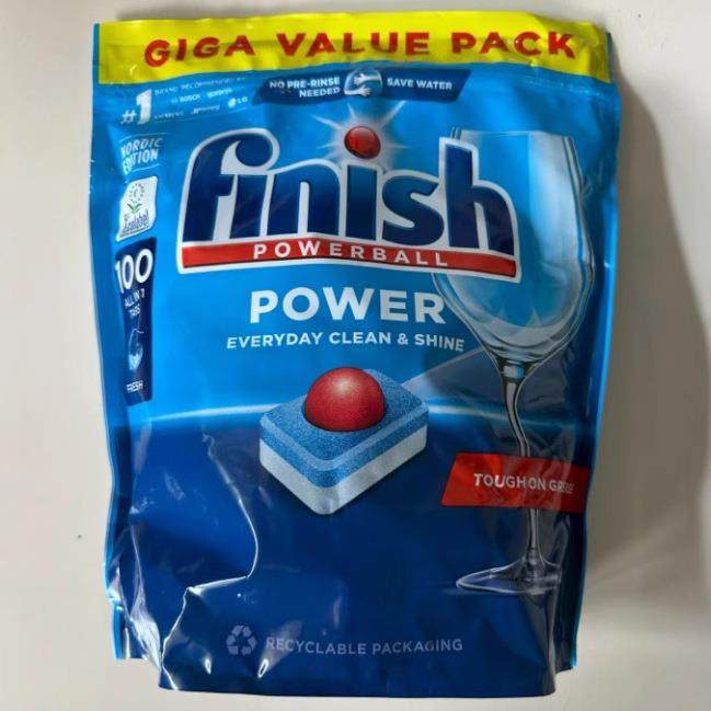 finish洗碗凝珠亮碟专用洗碗块三合一洗碗机洗涤块洗碗粉盐