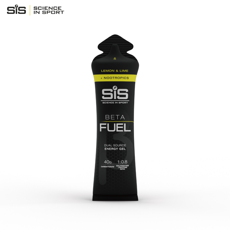 英国进口SIS能量胶BETAFUEL加强版黑胶咖啡因200mg柠檬味60ml