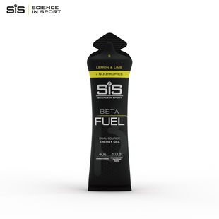 英国进口SIS能量胶BETAFUEL加强版 黑胶咖啡因200mg柠檬味60ml